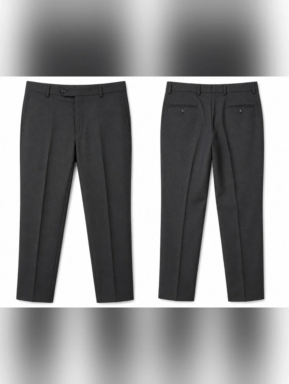Brooks Brothers 1818 Reda 1865 Slim Dress Pants Gray Wool W36 L32 Men's.